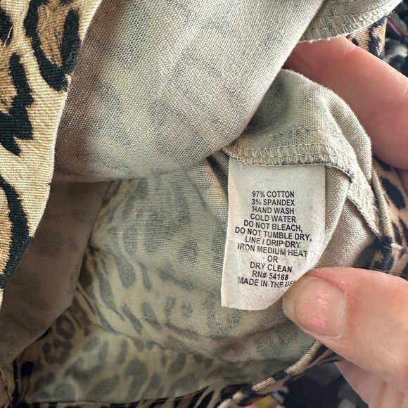 Elliott Lauren Leopard Print zip up Jacket Size 12 - Picture 5 of 8